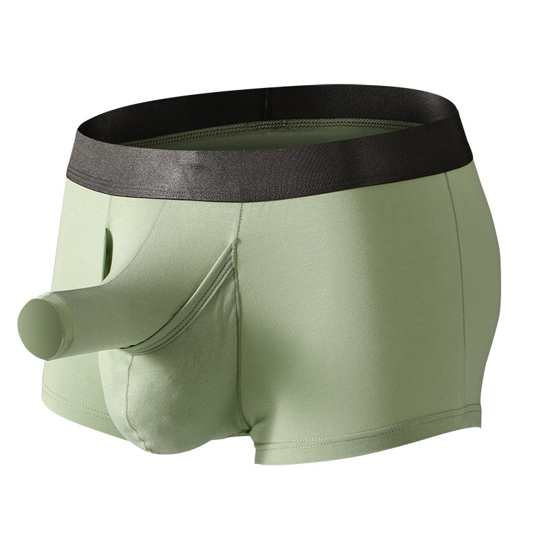Didgeridoo Bamboo - Men Boxer Underwear Long Bulge Elephant