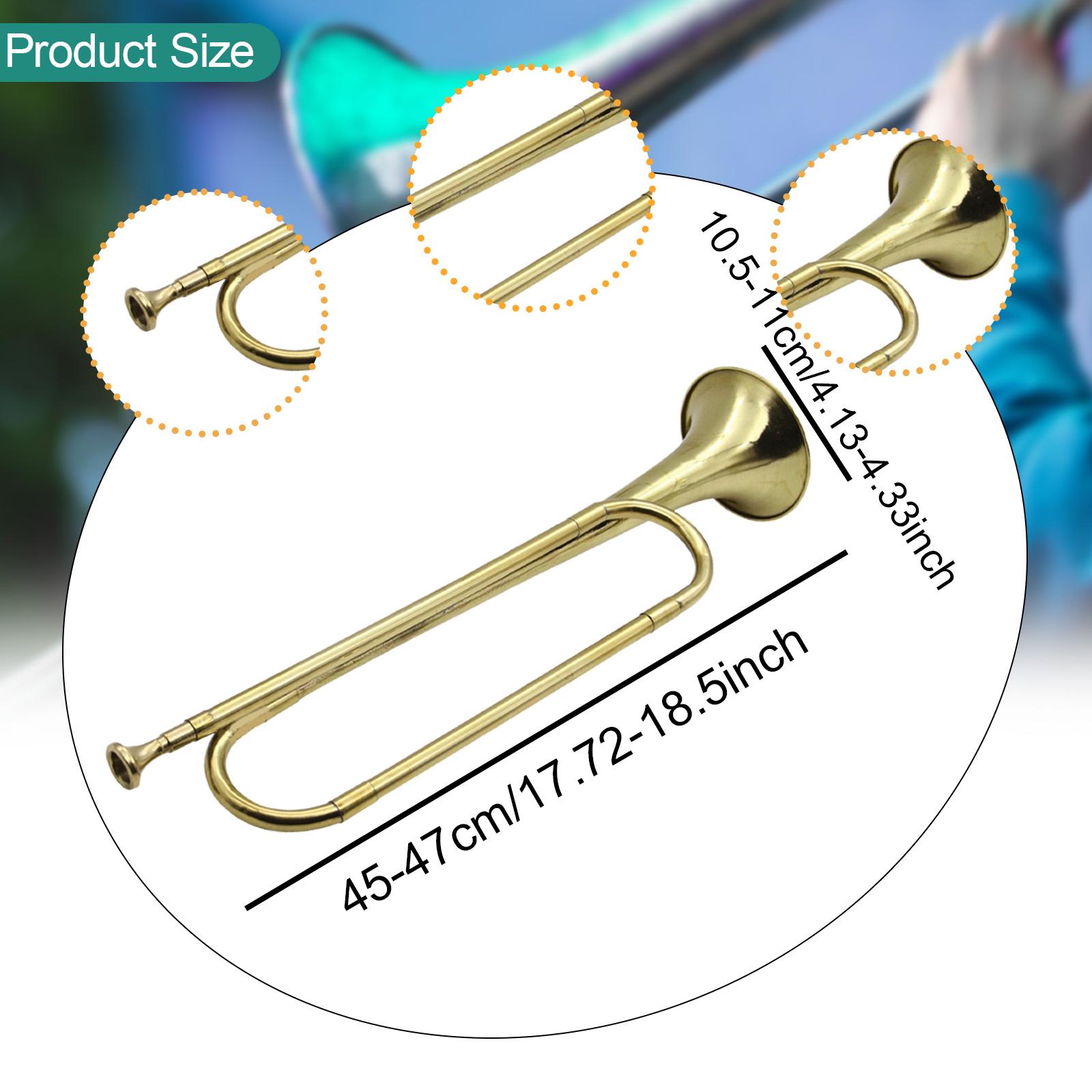 Musical Instrument Bugle - BB Trumpet Blowing Bugle with Mouthpiece