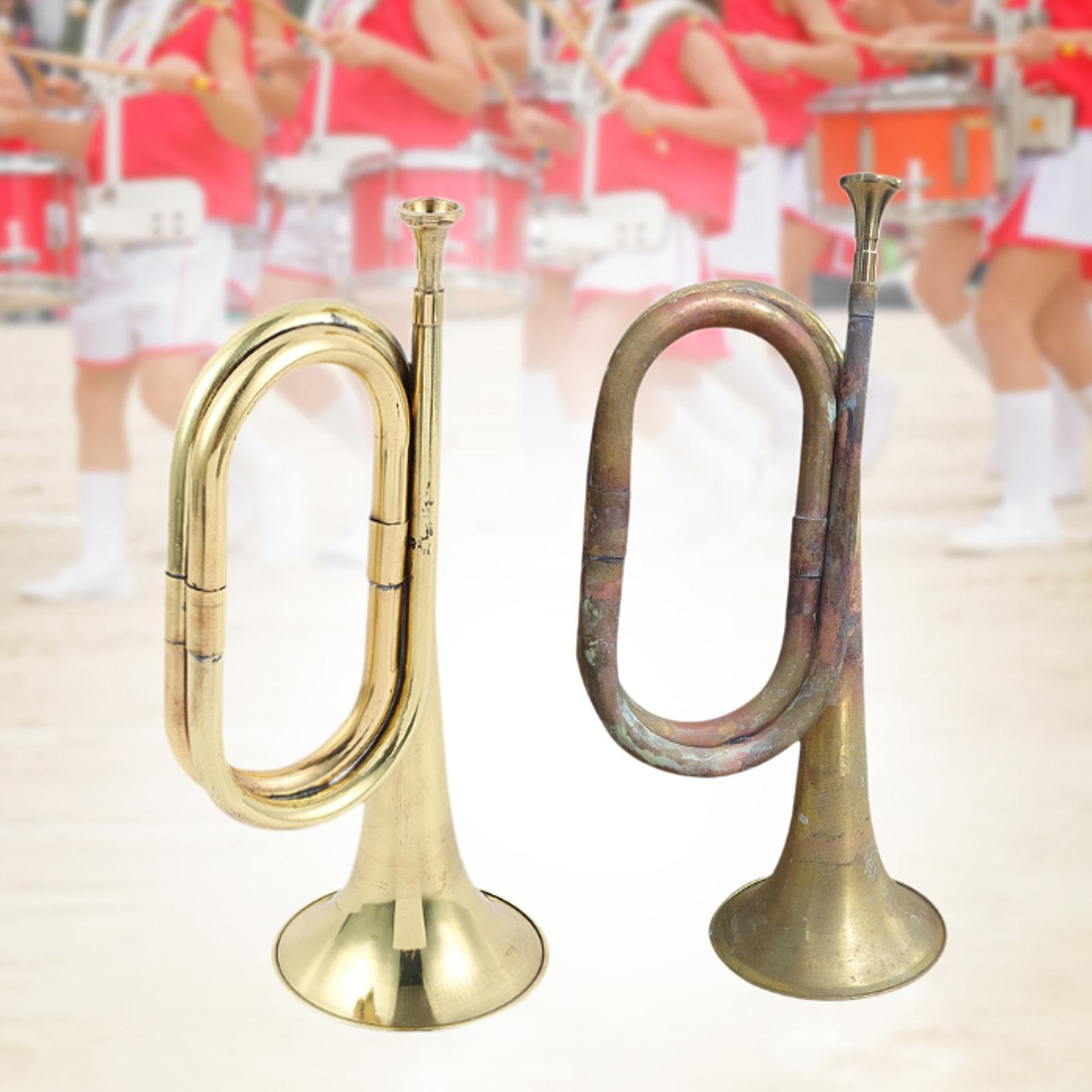 Musical Instrument Bugle - Cavalry Trumpet with Mouthpiece Music Instrument