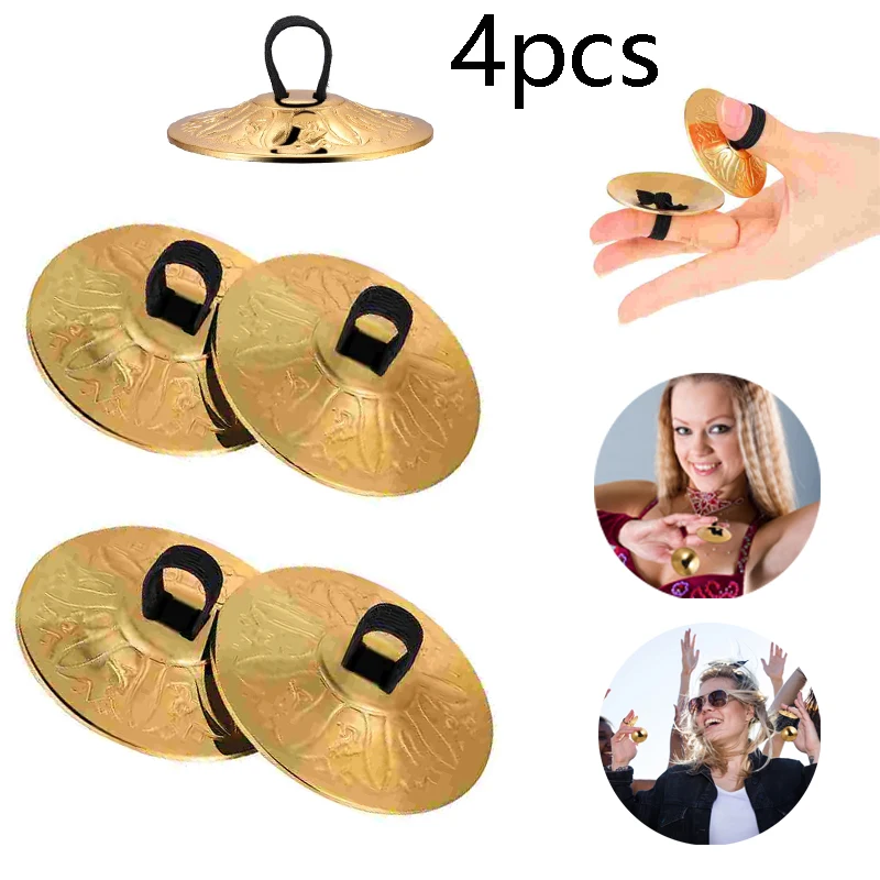 4Pcs/8Pcs Copper Mini Finger Z - Musical Instrument Zills review and price