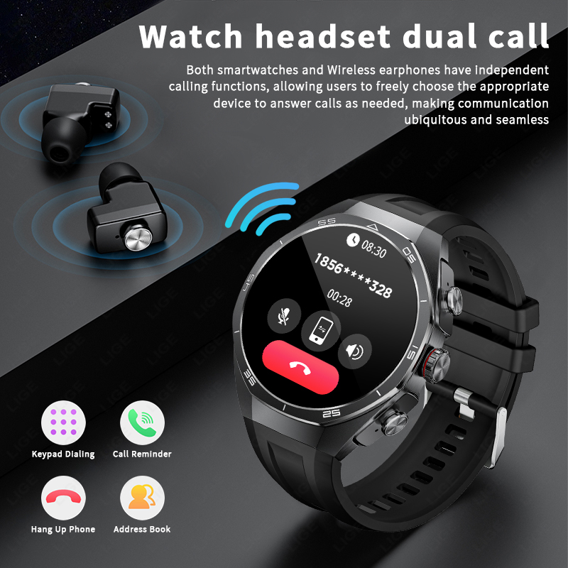 LIGE Smart Watch with Headphon - Musical Instrument Craft review and price