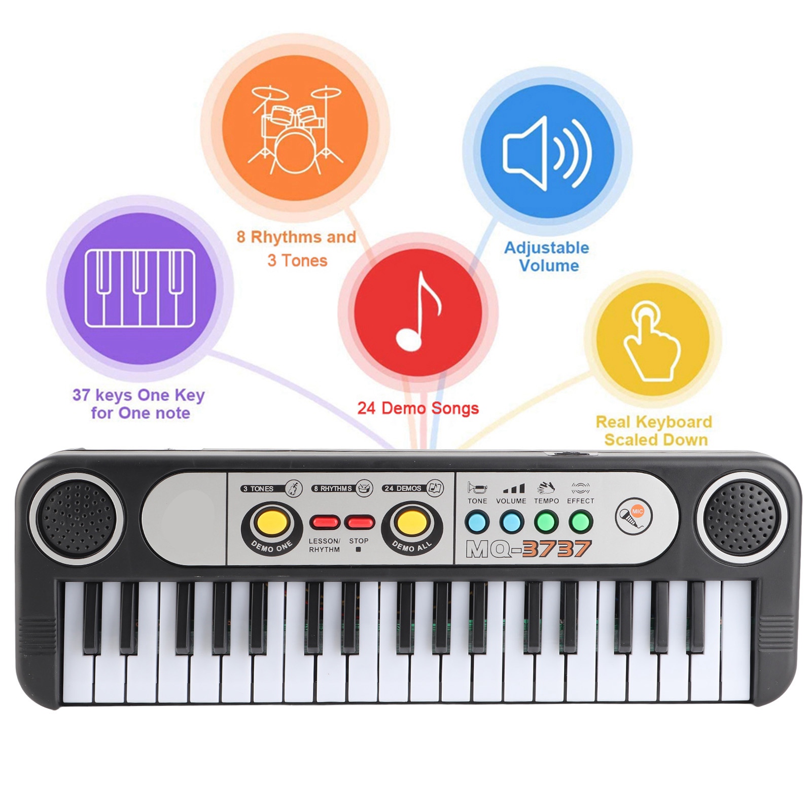 37 Keys Electric Digital Key B - Musical Instrument Gif review and price