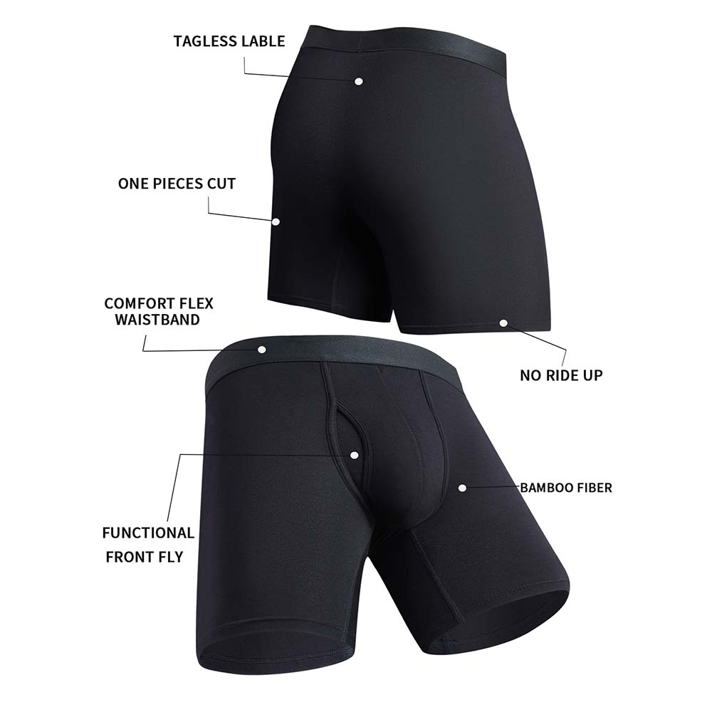 8Pcs Boxers Man Black Long Box - Didgeridoo Bamboo review and price