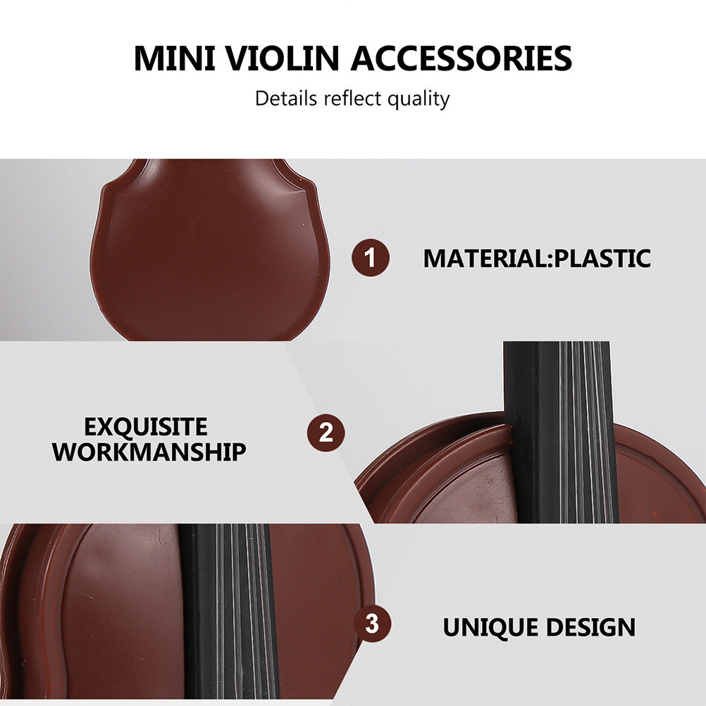 15Sets Mini Violin Ornaments E - Musical Instrument Xmas Ornaments review and price