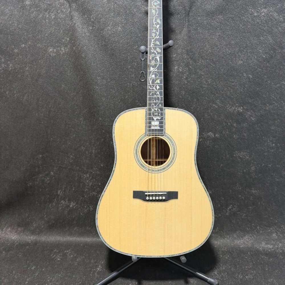 Natural 6 String D45 Acoustic  - Acoustic Guitar Dreadnought review and price