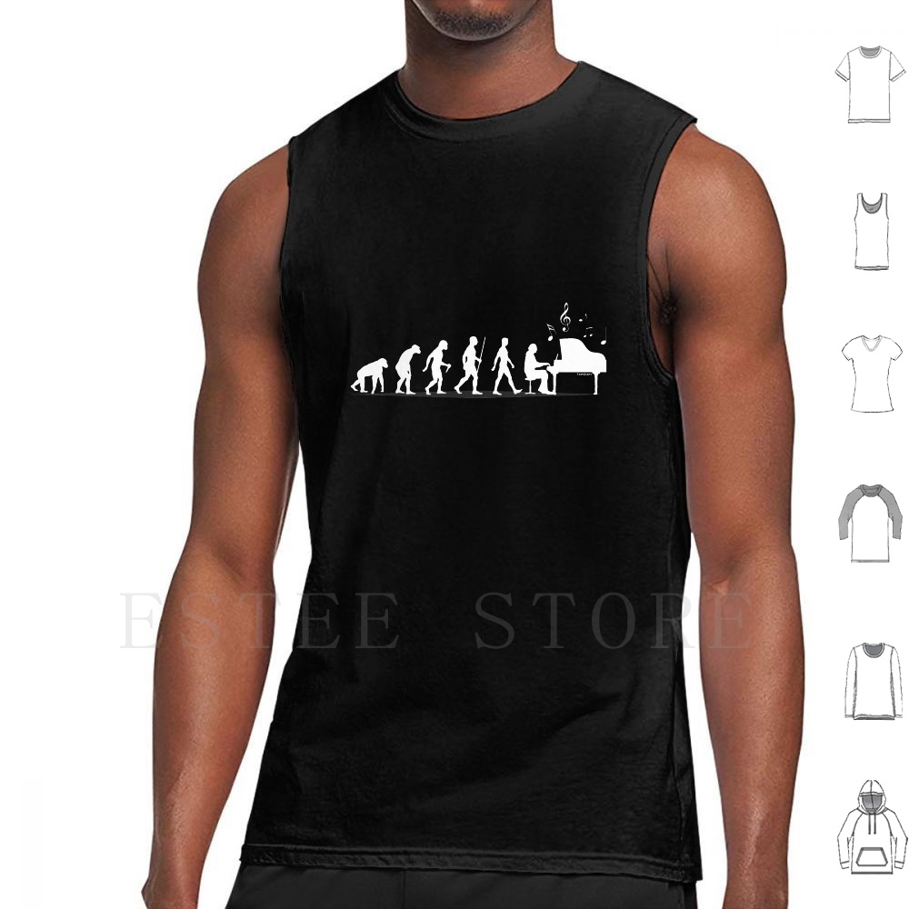 Piano Evolution Tank Tops Vest - The History Of Musical Instrument review and price