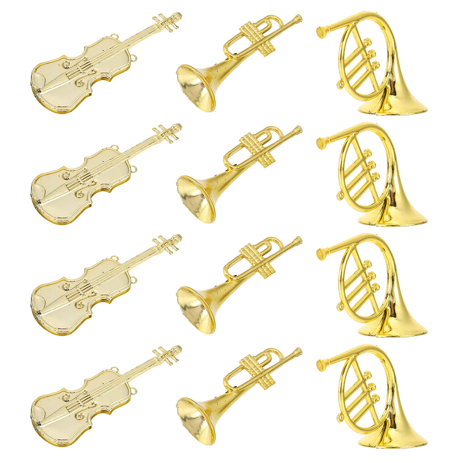 12Pcs Miniature Violin Musical - Musical Instrument Xmas Ornaments review and price