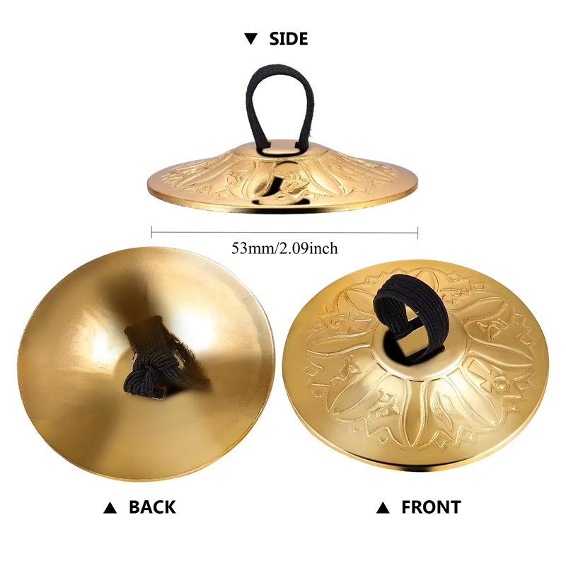 2Pcs Copper Mini Finger Zills  - Musical Instrument Zills review and price