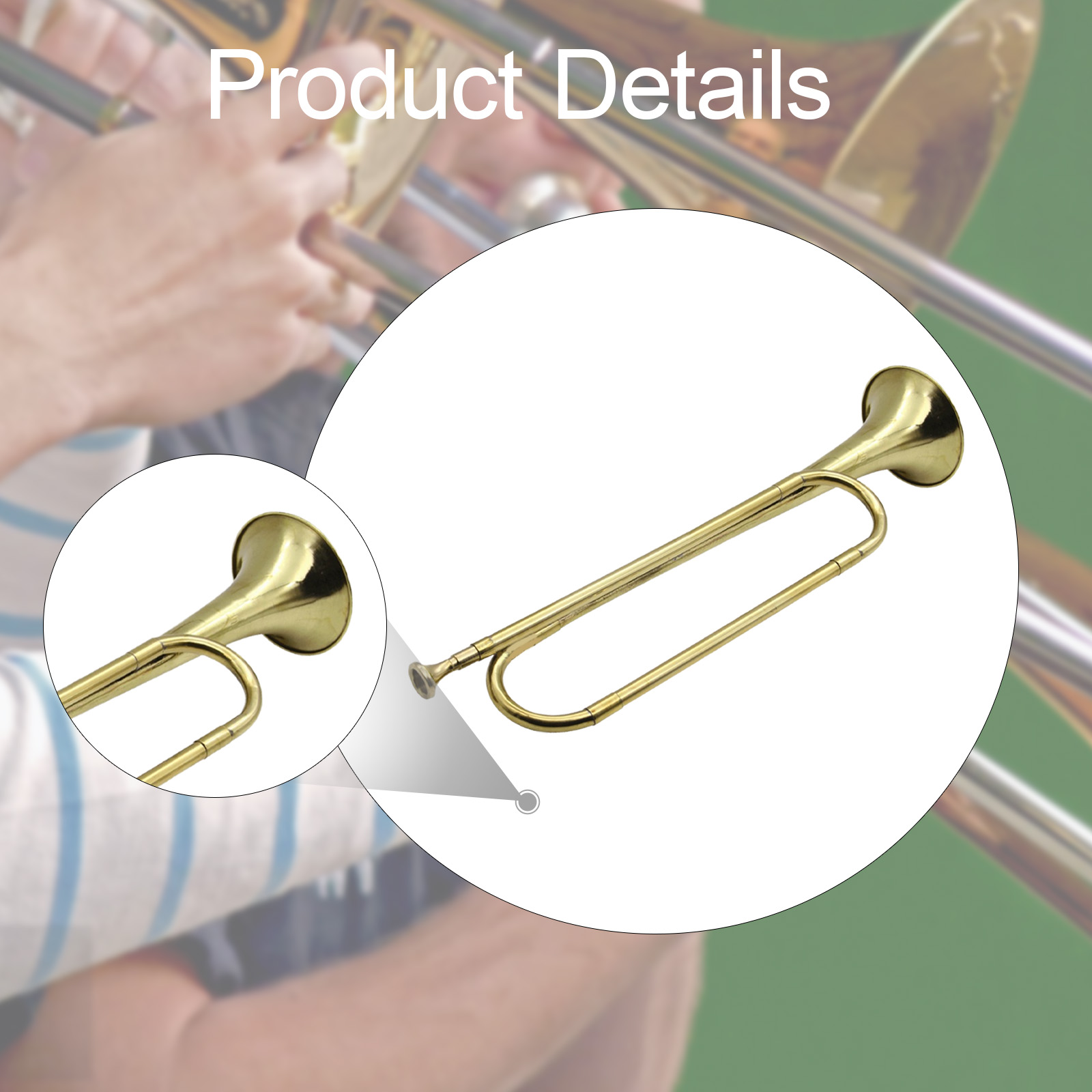 Brass Trumpet Bugle Music Inst - Musical Instrument Bugle review and price