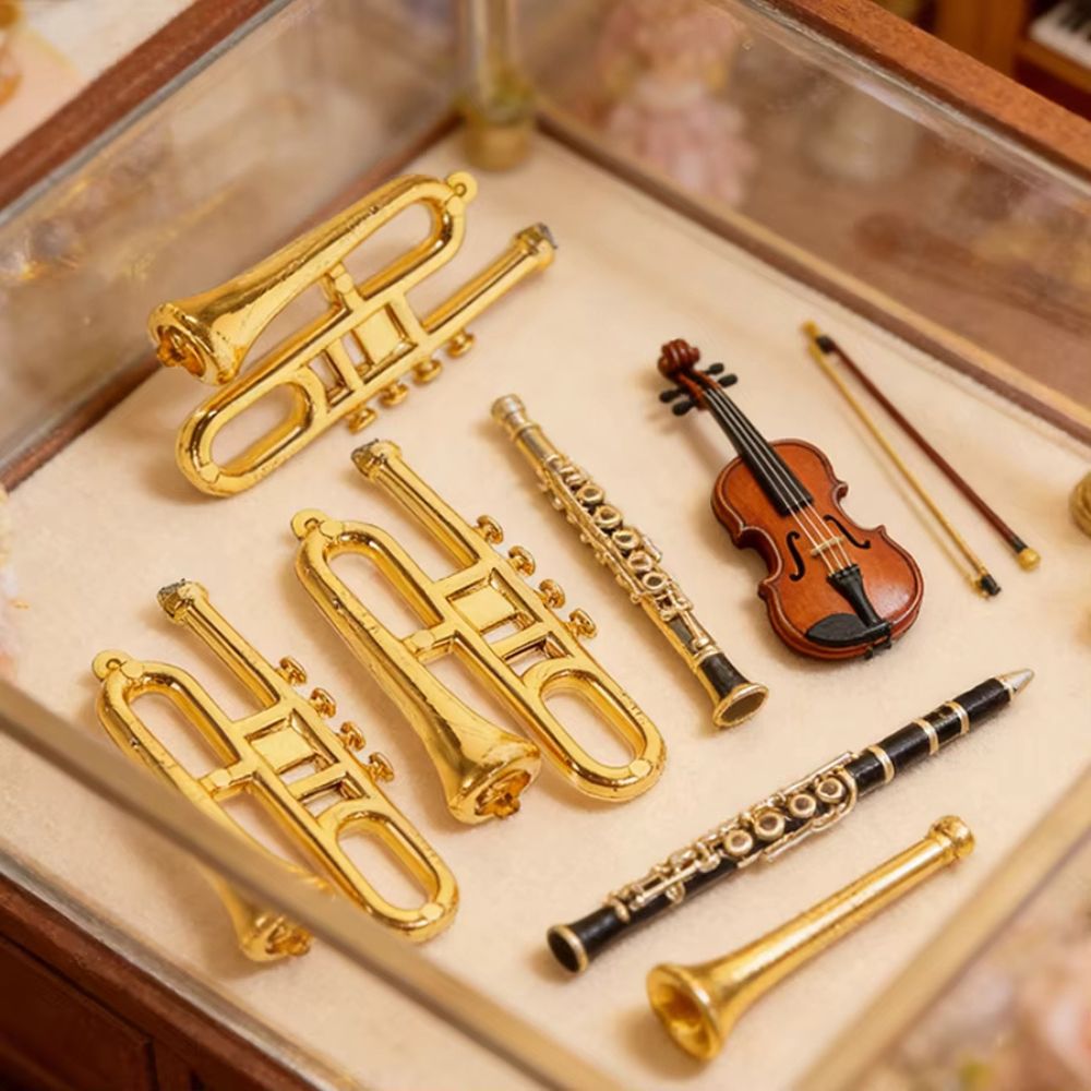 6/10pcs Random Style Tiny Meta - Musical Instrument Xmas Ornaments review and price