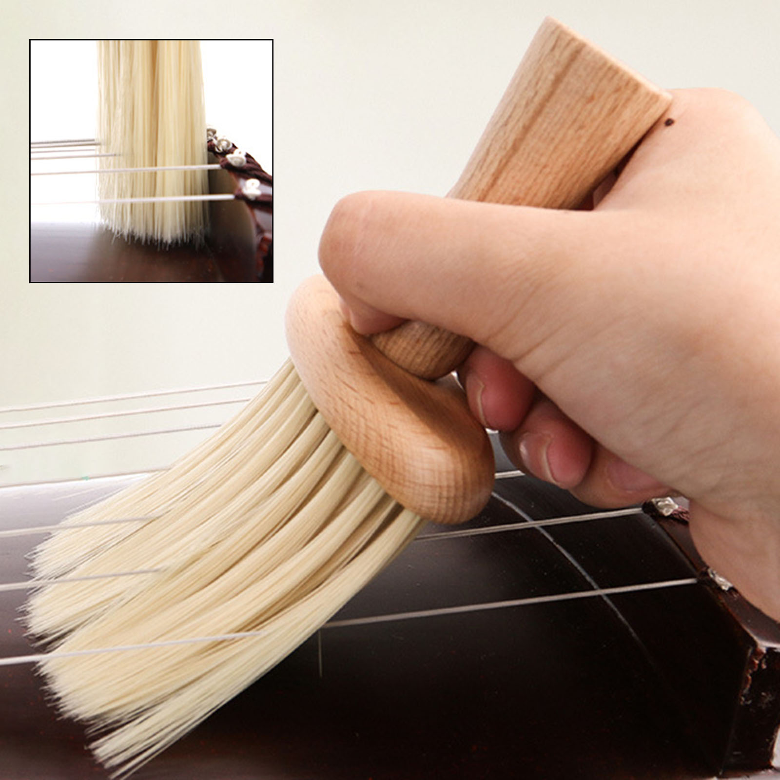 Guzheng Cleaning Brush Soft Br - Musical Instrument Gif review and price