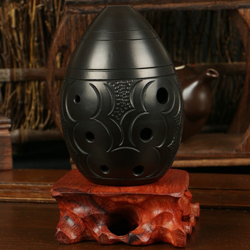 8 Holes Ocarina Black Portable - Musical Instrument Gif review and price