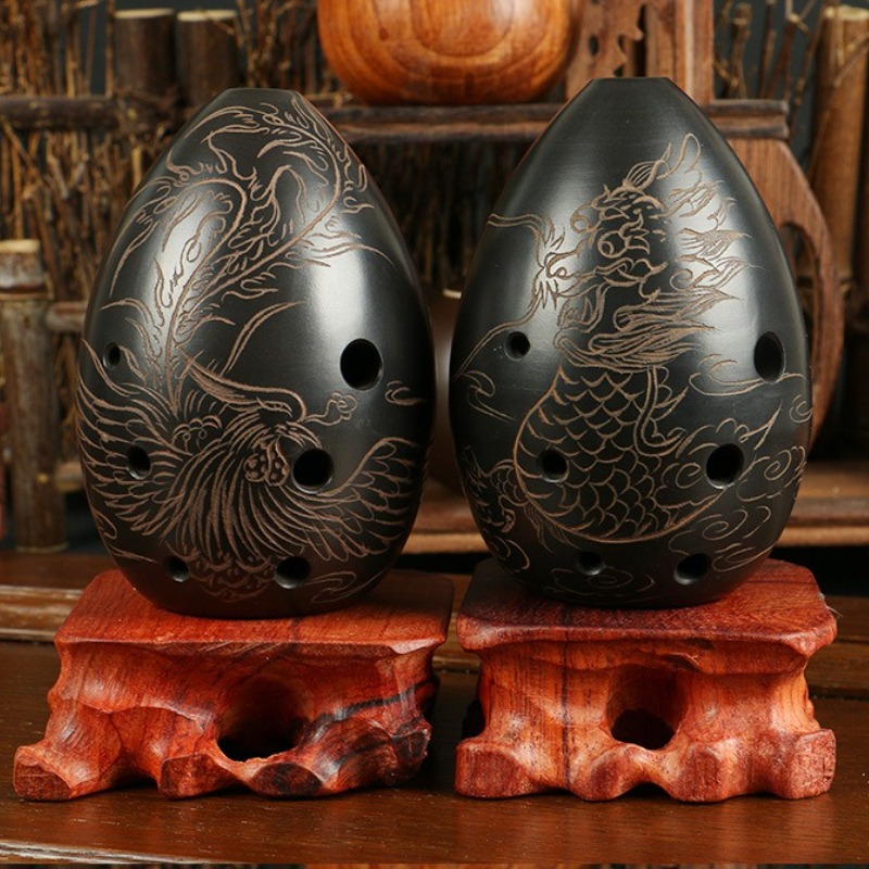 8 Holes Ocarina Black Portable - Musical Instrument Gif review and price