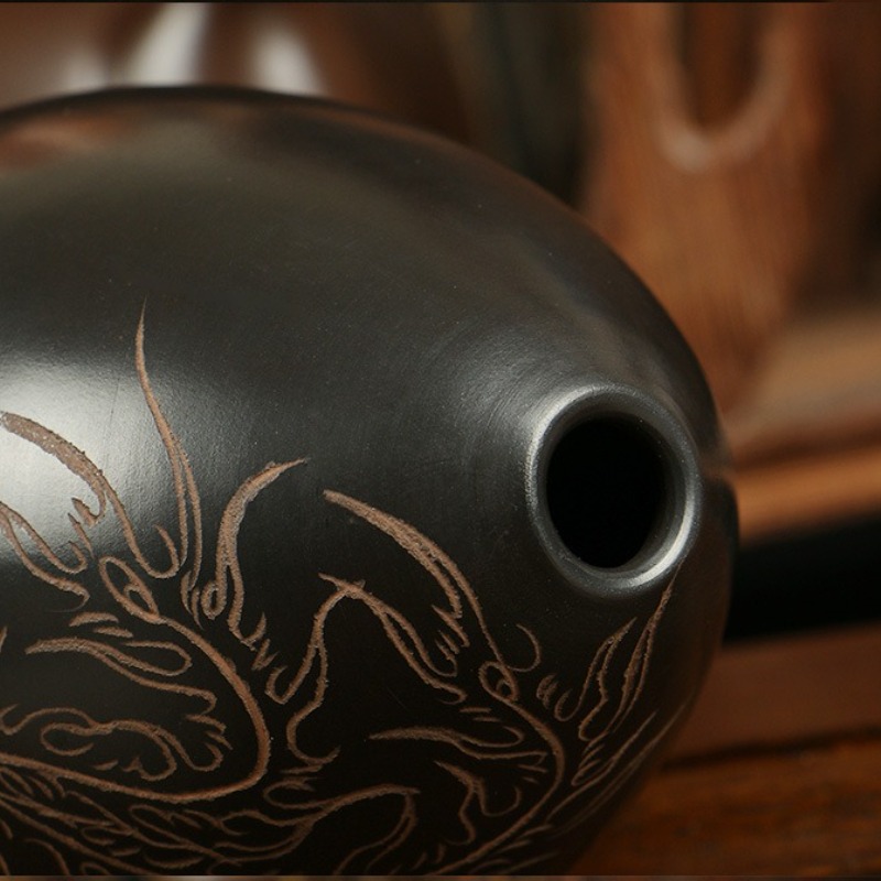 8 Holes Ocarina Black Portable - Musical Instrument Gif review and price
