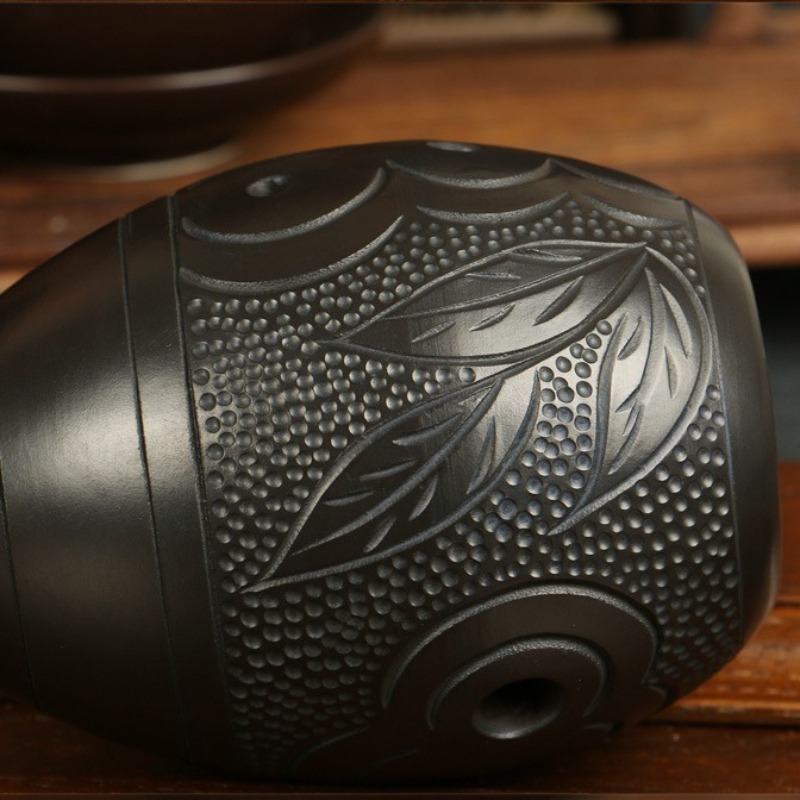 8 Holes Ocarina Black Portable - Musical Instrument Gif review and price