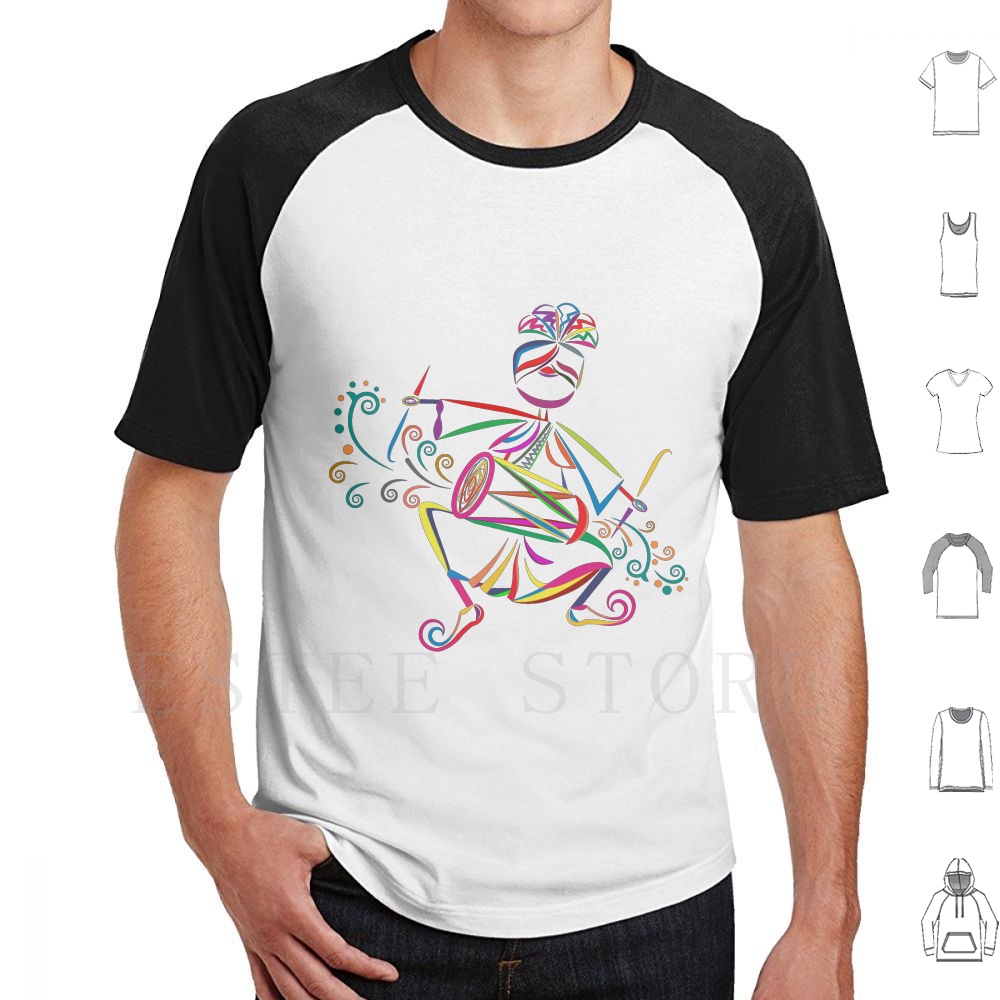 Dhol Player T Shirt DIY Big Si - Musical Instrument In India review and price
