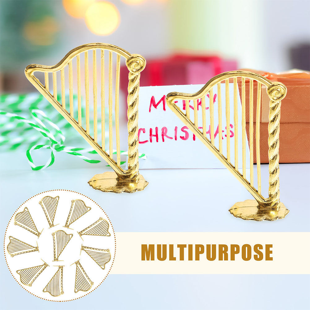 15Pcs Miniature Harp Instrumen - Musical Instrument Xmas Ornaments review and price